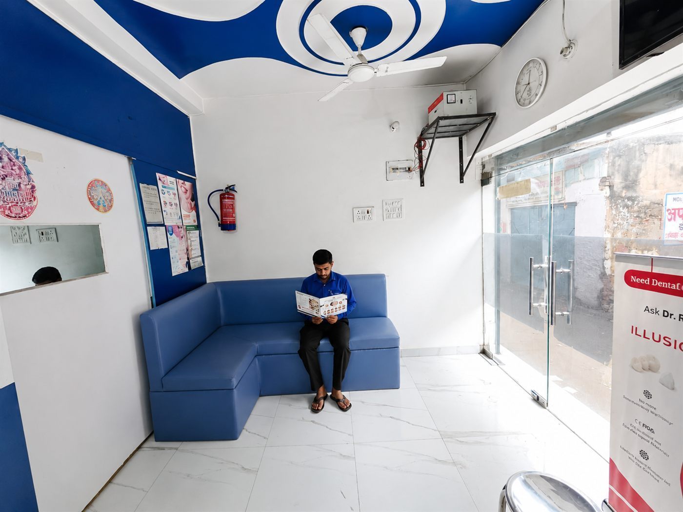 Comfortable patient waiting area